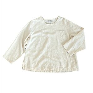 Paul Reid 100% silk size medium cream blouse shirt top